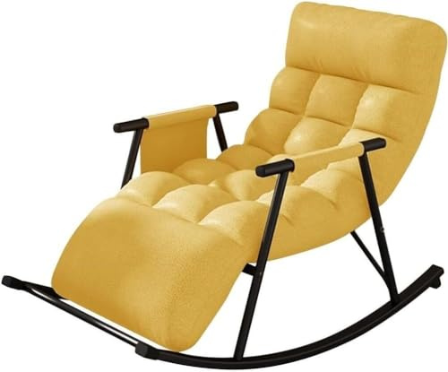 Poltrona reclinabile con tasche laterali, comoda sedia a dondolo per adulti per soggiorno e camera da letto, elegante e funzionale in pelliccia per il relax