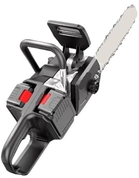 Sierras circulares, Motosierra Eléctrica De Litio Sin Escobillas, Sierra Mano Pequeña Para Exteriores, Cadena Leña, Registro Manual,para madera, plástico, metal blando(16inch with machine)