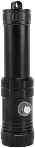 SPYMINNPOO Tauchlampe, 1200 Lichtstrom, Wasserdicht, 50 M, Tauch-Taschenlampe mit Erweiterter Batterieleistung, für Unterwasser-Bergungs- und Meeresbeobachtungs-Notsituationen (BLACK)