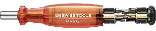 PB Swiss Tools Bit Handhalter Schraubenzieher, Bitmagazin, 6464.Red CBB