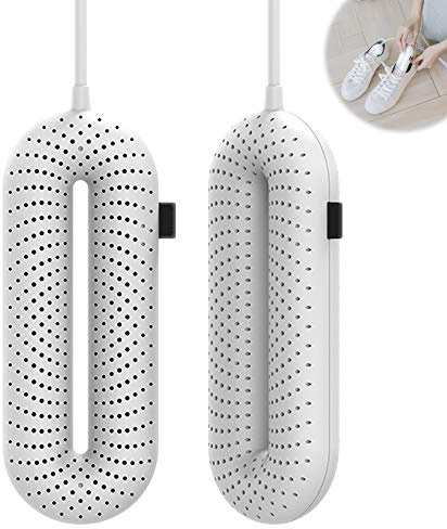 Electric Shoe Dryer, Shoe Warmers Shoe Dryers with Timer, Dehumidify Disinfection Sterilization Deodorant, Electric Shoe Boot Dryer for Drying Cotton Slipper, Snow Boots, Leather Shoes,Socks,White