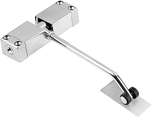 CENPEK Türschließer, interner automatischer Türschließer, automatischer Federschließer, Edelstahl, leise, verstellbare Spannfeder, Türschließer mit Sechskantschlüssel und Schrauben für 20–30 kg