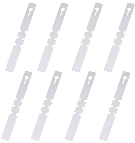 Etichette per Piante da 100 Pezzi Etichette per Alberi in Plastica Etichette da Appendere per Piante Avvolgenti Etichette da Giardino Impermeabili Etichette per Piante da Vivaio (Bianco, 2x20 cm)