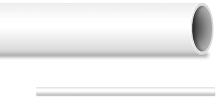 Tube PVC Spécial Aspiration Centralisée 1 unité 1,5 m - Tuyauterie Aspirateur Centralisé - Anti-Statique - Diam. 51mm - Compatible Toutes Marques Blanc