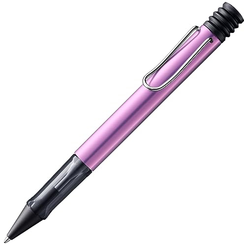 Lamy AL-star leichter Kugelschreiber 2D3 aus Aluminium in lilac mit ergonomischem Griff und selbstfederndem Metallclip, inkl. Großraummine M 16 M