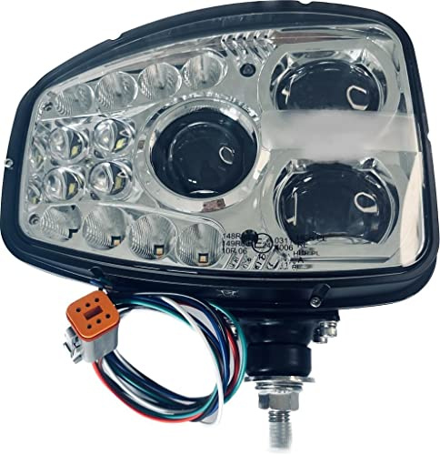 Matel Service LED-Straßenscheinwerfer Scheinwerfer Traktor Bagger Baumaschinen Stapler 19 LED R148 R149 R10 IP65 RECHTS