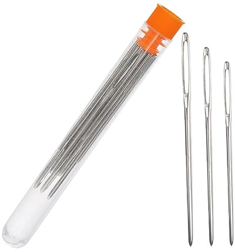 EXCEART Aguja Roma De Zurcir Para Tejer Aguja De Coser Profesional De Resistente Al Desgaste Para Coser Toldos Para De Fina