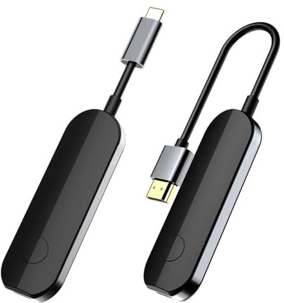 dibdib Wireless HDMI Transmitter and Receiver,Wireless HDMI Display Dongle Adapter 1080P HD for Streaming Video/Audio from Laptop/PC to HDTV/Projector,Neither Setup nor APP Needed