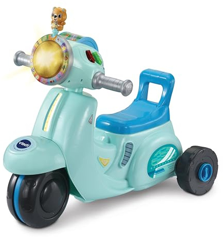 Vtech Baby 2-in-1 Ride & Balance Scooter, English | Transforms from trike to balance bike, with interactive headlight and map encouraging active role-play. Ages 12-36 months