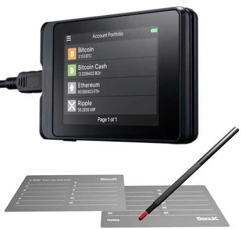 SecuX W10 Crypto-Asset Hardware Wallet - La solución ideal para almacenar de forma segura tus Bitcoin, Ethereum, Ripple, Litecoin, Bitcoin Cash y más (W10C)