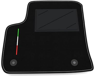 Automatte nur auf der Fahrerseite, 1 Stück, kompatibel mit Opel Corsa F – Elektro 2020-2024 | 1 maßgeschneiderter Teppich, Italien-Flagge