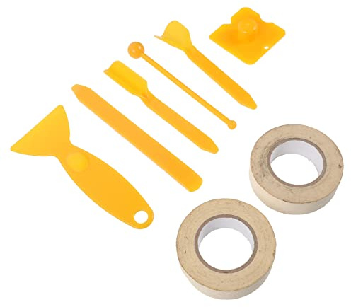 LIFKOME Caulking Tool for Floor Finishing Includes Caulk Scraper Tool Caulk Finishing for Bathroom Floor Sealant and Grout Applications