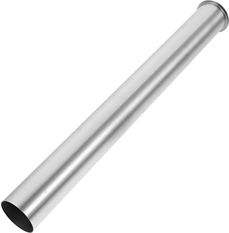 HOMSFOU Sink Drain Extension in Stainless Steel Basin Drain Pipe Washbasin Fitting Hose Pipe Direct Connection for Kitchen Bathroom Sinks