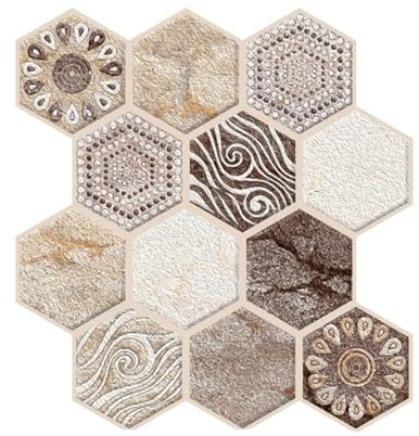 10 Stück 3D Wandpaneele 4 mm Wandverkleidung Selbstklebend Tapeten Steinoptik 30x30cm Wasserdicht Wandtapete,dekorative Wand in Holzoptik for Wohnzimmer, Schlafzimmer, Küche (544)
