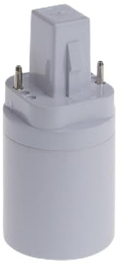 NIHENHAO G24 a E27 Base de zócalo Tornillo Lámpara LED Bombilla halógena Adaptador Convertidor ABS