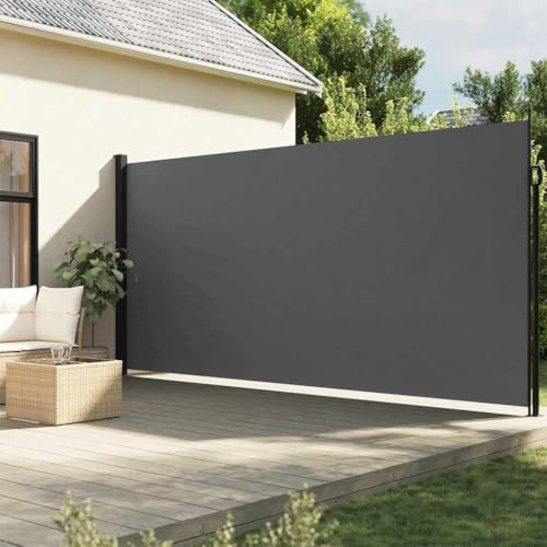 Mokuyary - Toldo lateral retráctil (220 x 300 cm, persiana lateral, biombo exterior, protección contra el sol o el viento, para jardín, balcón, terraza