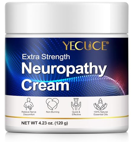 Soothing Neuropathy Cream - Plant-Powered Formula for Nerve Discomfort in Feet, Hands & Legs - Non-Greasy, Cooling Relief for Tingling, Burning Sensations, 120g