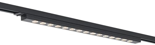 Qazqa led Modern Schienenleuchte für Schienensystem - Iconic Tsiri - Schwarz, 3000K, warmweiß, dimmbar, 64cm, Ideal als Bürolampe, Küche lampe und