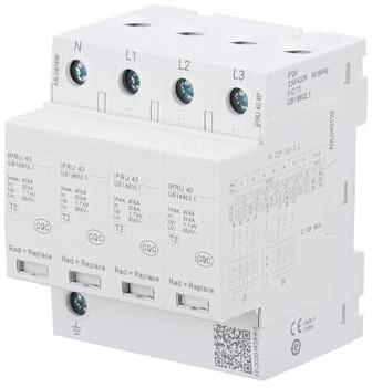IPRU Surge Protector Intelligent Lightning Protection Switch pluggable Rail Type(IPRU 10 2P AC350V)