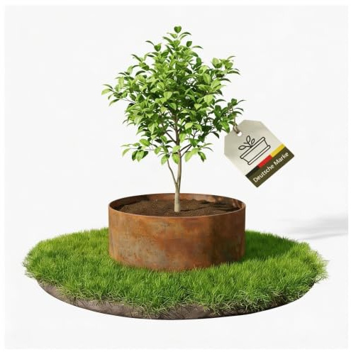 novaterra® Pflanzenring 40cm - effektive Umrandung für Beetpflanzen & Junge Bäume | robuste Pflanzenhilfe mit schöner Optik | ideal für gesundes Wachstum im Garten