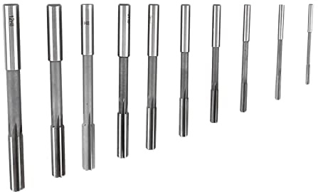 Yctze Set di Alesatori a Codolo Cilindrico HSS H8, 10 Pezzi 3-12mm 60-147mm Alesatori a Codolo Cilindrico, con Taglienti Multimateriale, Ideali per la Lavorazione di Fori Ferro Acciaio Plastica Legno