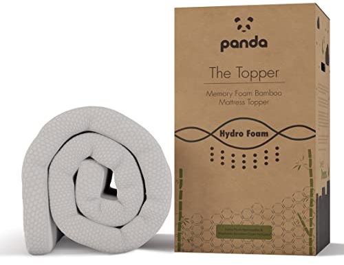 The Topper - Gel Infused Memory Foam (Hydro-Foam) Bamboo Mattress Topper (Small Double: 190 x 120 x 5 cm) White