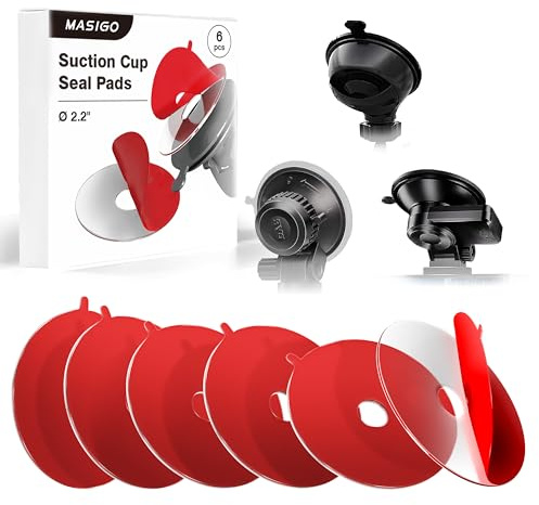 3M - Cinta adhesiva de espuma acrílica transparente de doble cara (56 mm, redonda, 56 mm, para asegurar la cámara de salpicadero, 6 unidades)