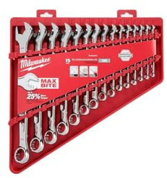 Milwaukee 15pc Combination Wrench Set - SAE