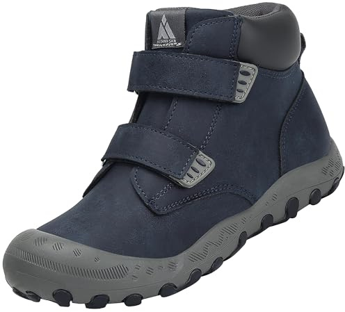 Mishansha Niño Niña Zapatillas Senderismo Ligero y Transpirable Zapatos de Senderismo Antideslizante Botas de Montaña al Aire Libre Unisexo, Niño Azul 26