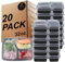 KINGHON Meal Prep Containers - Bento Lunch Boxes 3 Compartment,BPA Free Reusable Plastic Food Storage with Airtight Lids,Freezer, Microwave and Dishwasher Safe [20Pack,32 oz]