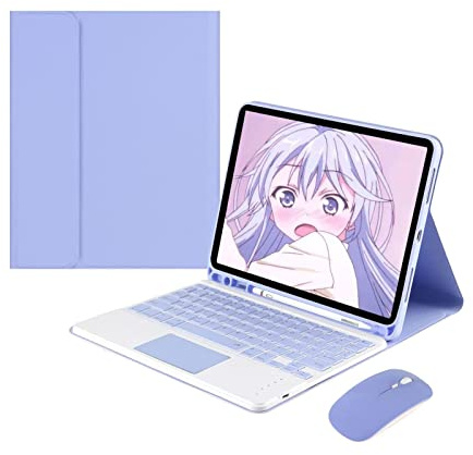 Clavier avec Touchpad pour iPad Mini 6 (8,3), Coque Clavier Bluetooth Détachable avec Porte-Crayon et sans Fil Souris, Clavier QWERTY Pavé Tactile pour iPad Mini 6ème génération 2021
