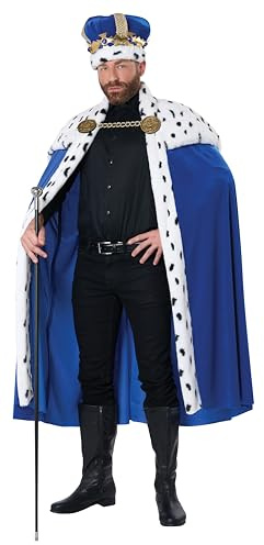 California Costumes, Blue Royal Cape and Crown Set, One Size