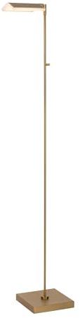 LUCIDE AARON - Stehlampe Mit Leselampe - LED Dim. - CCT - 1x12W 2700K/4000K - Mattes Gold/Messing
