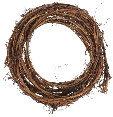 15ft Natural Grapevine Garland Decor, 5.9 Inch Grapevine Wreath for Crafts, Twig Vine Garland for Wedding Easter Spring Home Decoration