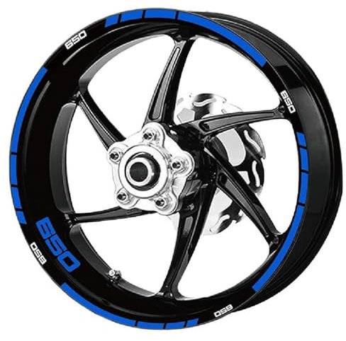 QIBBEI Fahrzeugdekoraufkleber Motorradreifen Und Felgen, Reflektierende Dekorative Aufkleber, Kombinations-Radaufkleber-Set Für Z650 Für Z 650 Für Z650(Style 1)