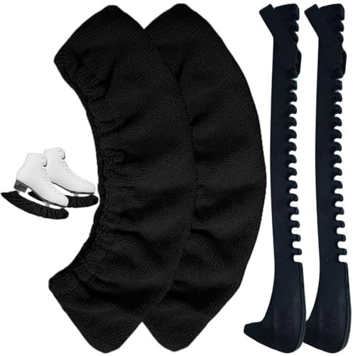 ZDL Eishockey Elastische Kufenstrümpfe,2 Paar Schlittschuh Soakers,Kufenschutz für Erwachsene Kinder,Kufenstrumpf Kufenschoner für Schlittschuhe,für Eishockey Schlittschuhe