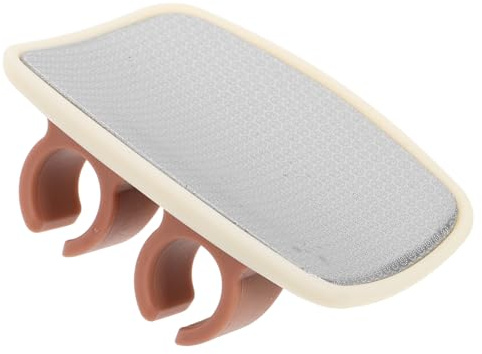 Healvian Ergonomische Fußfeile aus Edelstahl und Gummi zur Schmerzlosen Hornhautentfernung und Fußpflege für Zuhause und Hände