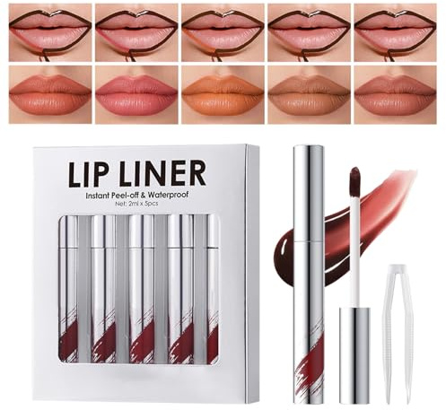 Pele el brillo de labios, el brillo de labios impermeable 5x Peel de brillo