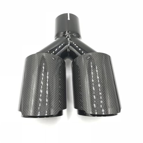 Silenziatore Terminale 1 pezzo 89 Mm Out Universale Vernice Nera Terminale Di Scarico In Fibra Di Carbonio Lucido Tubo Marmitta Per Accessori Auto Terminale Scarico Per Auto