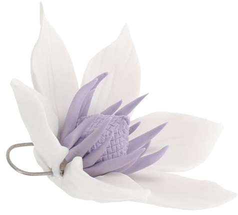 STOBAZA Decoración De Pared Clemátides Arte De Pared Cerámica Estatua Decorativa De Flores Para Sala De Estar Dormitorio De Fondo