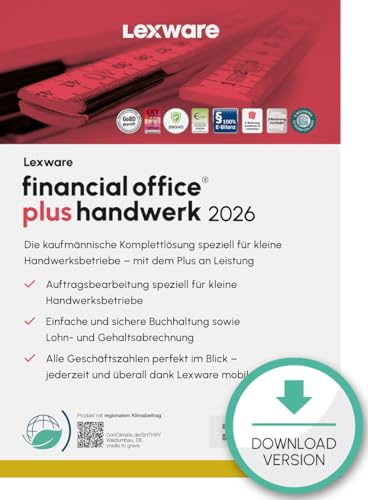 Lexware financial office Plus handwerk 2026 (365 Tage) | PC Aktivierungscode per Email