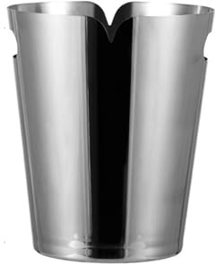 Eiskübel Eisbehälter aus Edelstahl for Cocktailbar, Wein, Hausbarzubehör, Partys, Champagnerkühler. Party(Silver)