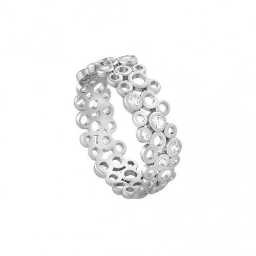 Sofia Milani - Damen Ring 925 Silber - mit Zirkonia Steinen - Ornament Kreise Ring - 10086