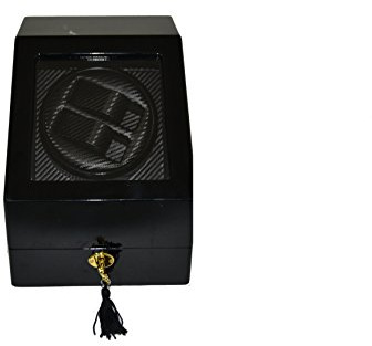 Carica orologi Watch winder con 1 rotore per 2 orologi in movimento + 3 supporti orologi a riposo