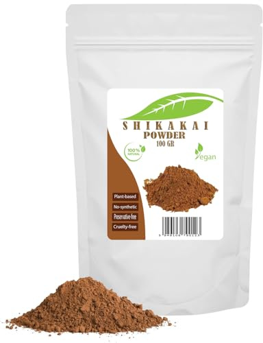 SHIKAKAI PULVER - 100 Gr - Gute Haarreinigungsfähigkeit | Geeignet für alle Haartypen & fettige Haut, Problemhaut | 100% rein und natürlich (100 Gr)