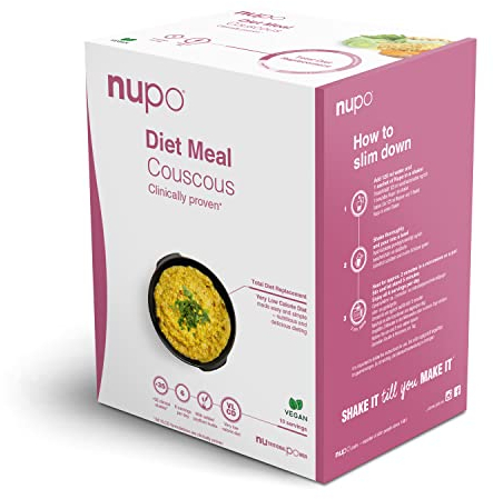 NUPO Diet Meal Cuscús - Comida Dietética Premium para el Control de Peso I Sustituto Completo de la Comida para el Control de Peso I 10 Raciones I Vegana, Sin OMG