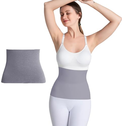 ITODA Rückenwärmer Extra Warm Rückenbandage Doppelseitig Thermo Nierenwärmer Winter Wärmegürtel Elastisch Bauchwärmer Wärmetherapie Taillenwärmer Dünn Rückengurt Wärmeschutz für Rücken Taille