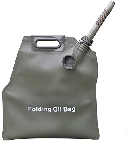 WEGRt Faltbarer Ölsack Sac 5L 10L 20L 30L Tragbarer Kraftstofftank Kanister Benzinbehälter Reserve Benzinfass Diesel Vorratsdose mit multifunktionaler Ölluftpumpe,10L