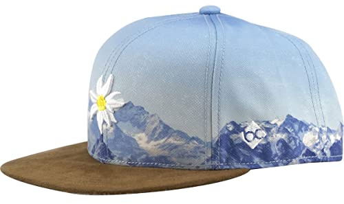 Bavarian Caps Cap Edelweiß Bergliebe hellblau