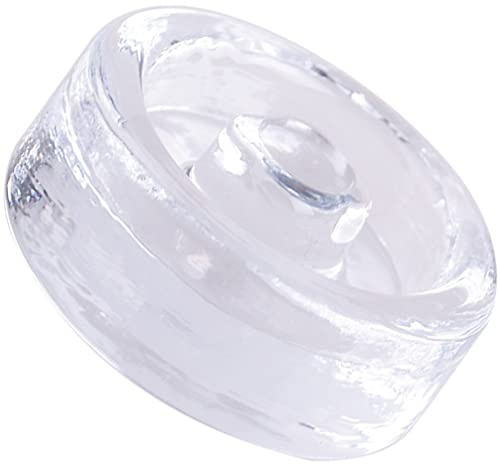 HEMOTON Fermentation Weights for Wide Mouth Jars - Glass Mason Jar Weights with Easy Grip Handles for Sauerkraut Kimchi and Pickling - Reusable Fermenting Lid Accessory